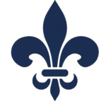 Wash Park Family Dental fleur de lis logo mark